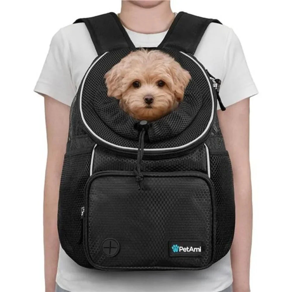 Dog Front Carrier Backpack, Adjustable Dog Pet Cat Chest Carrier Backpack